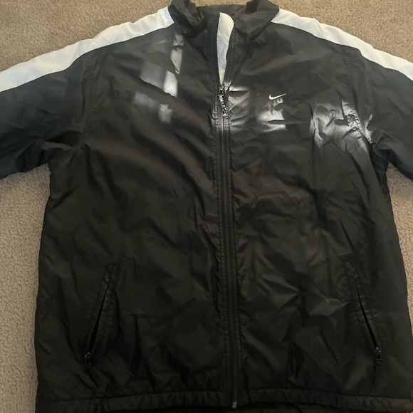 Vintage Nike Windbreaker Full Zip Jacket Black Tag 90s Mesh 3XL - Picture 3 of 7